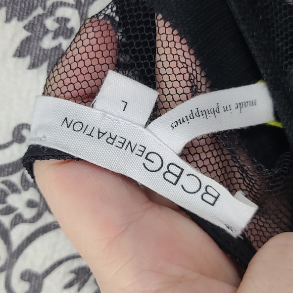 BCBGeneration Mesh Striped Top - Picture 8 of 9